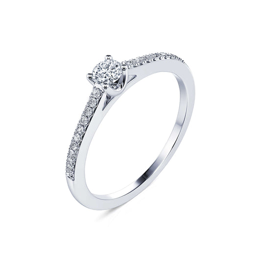 Christaline - Solitaire platine diamant #2