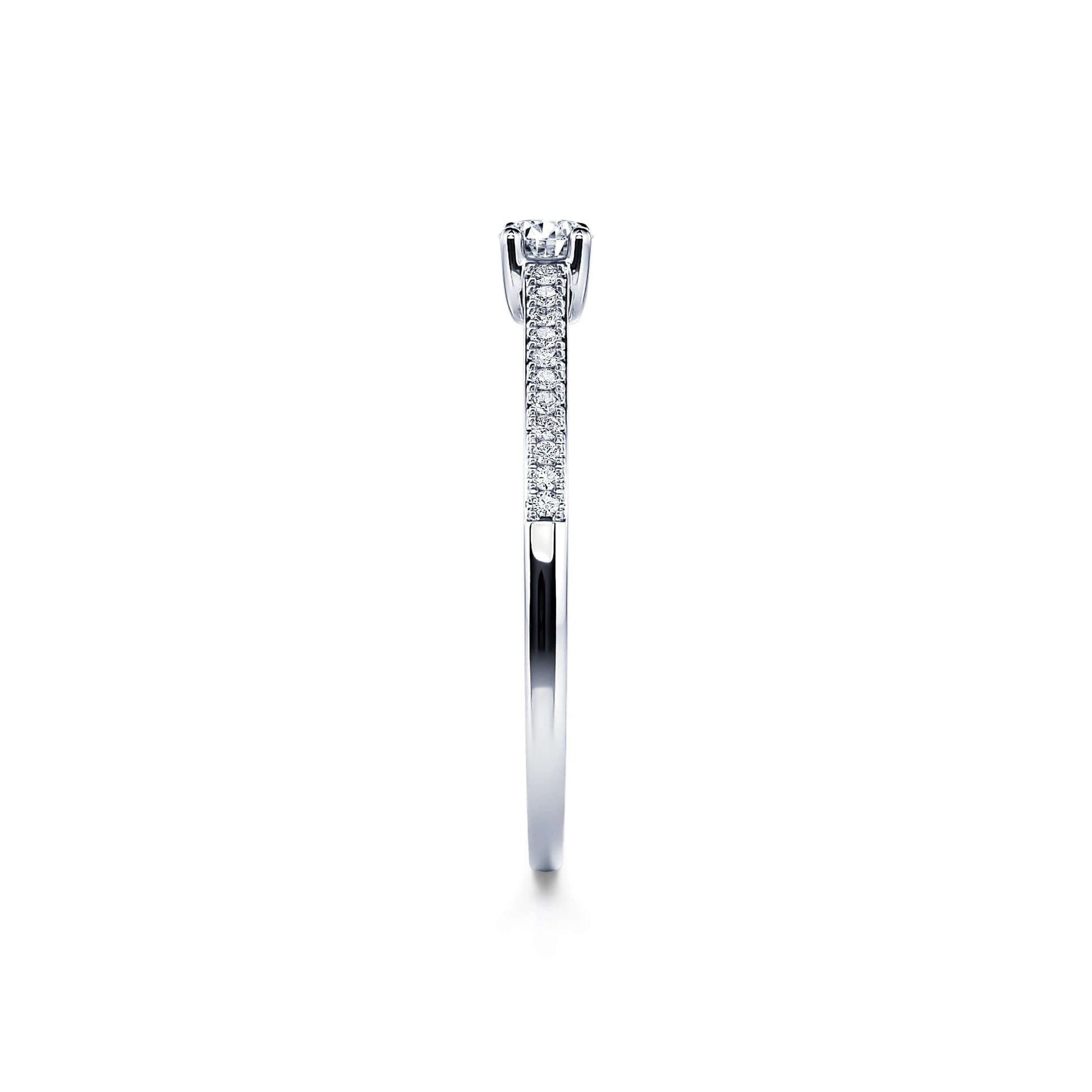 Solitaire platine diamant Christaline 5