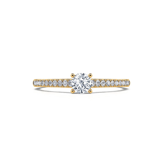Christaline - Solitaire or jaune diamant #1