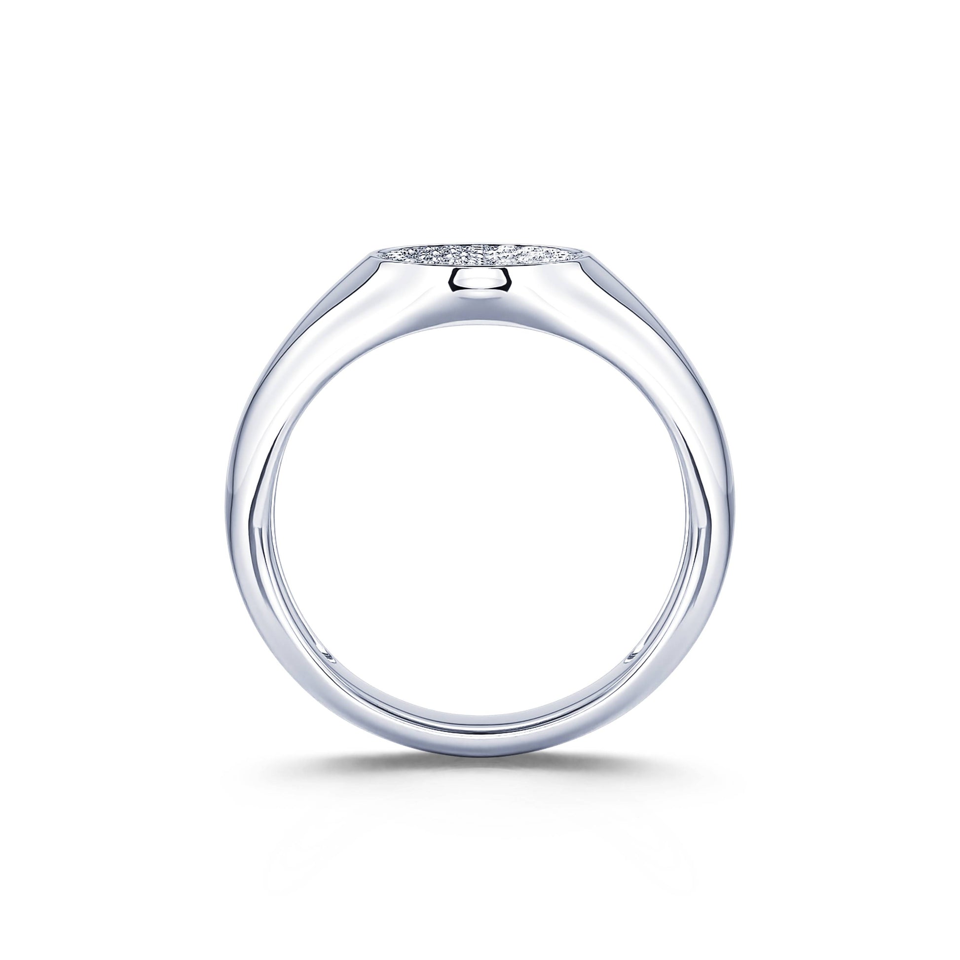 Chevalière diamant or blanc  Claudine 4