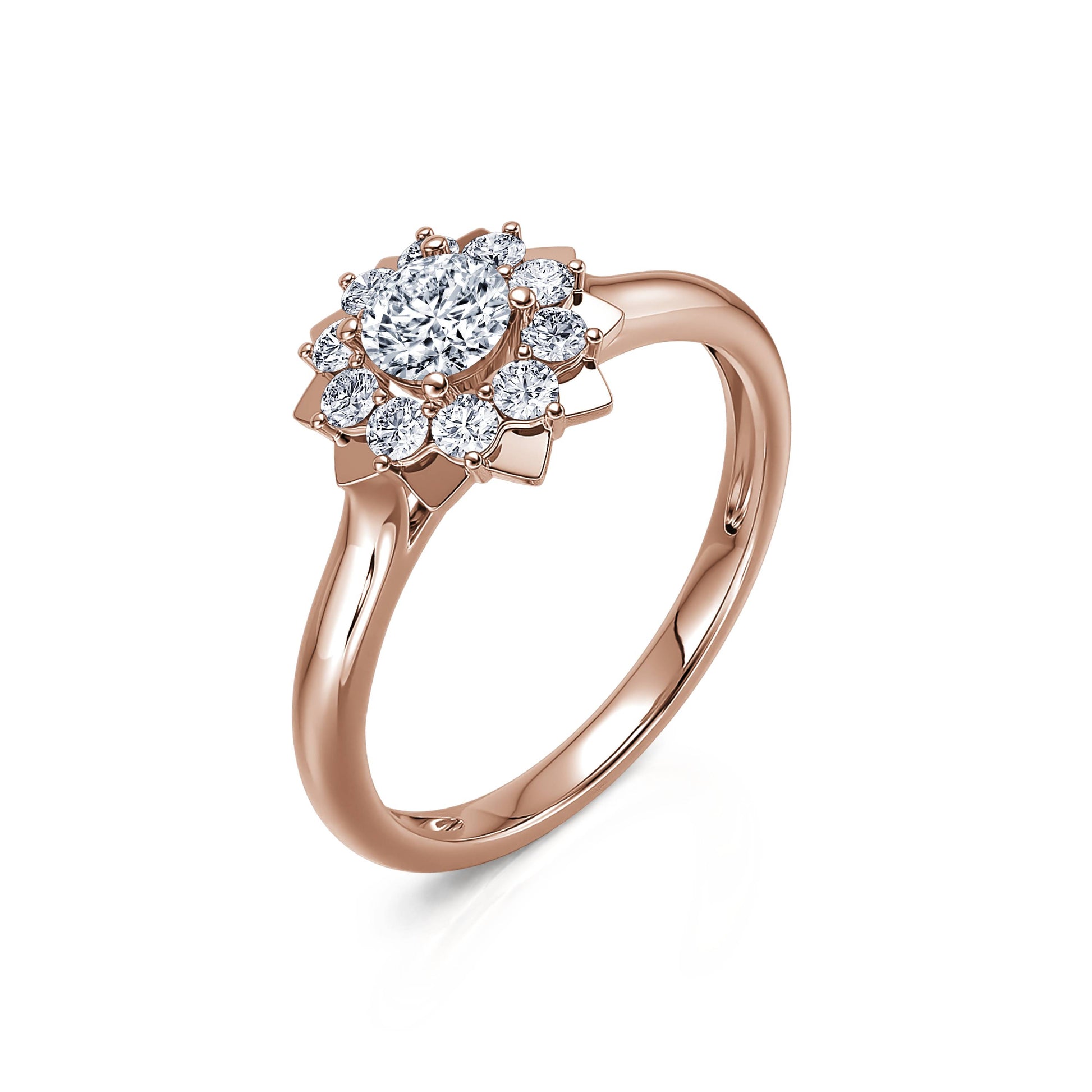 Bague marguerite diamant  Colombine 2