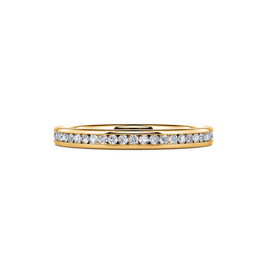 Constance&nbsp;-&nbsp;Tour complet serti rail diamant or jaune #2