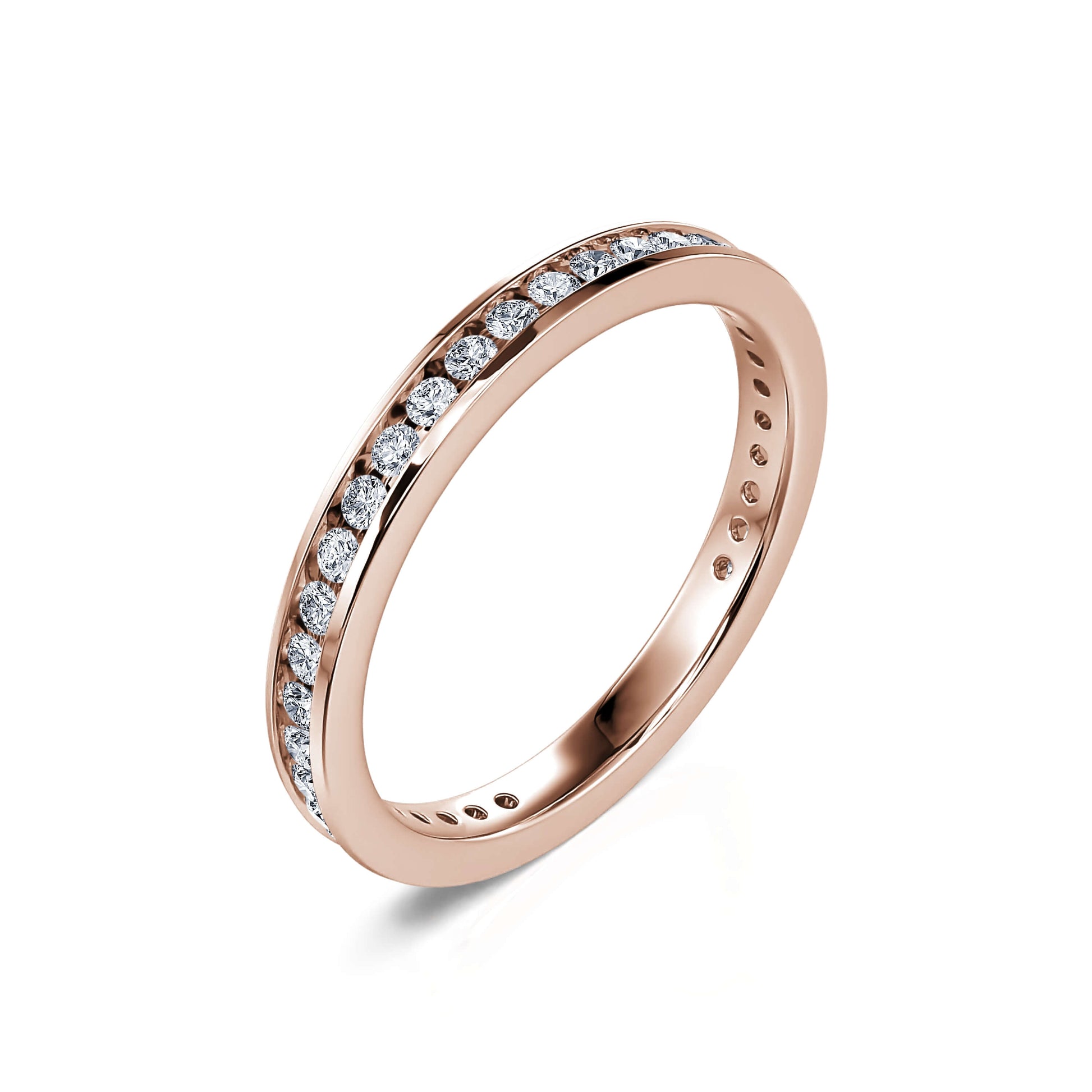 Alliance tour complet diamant or rose Daisy 1