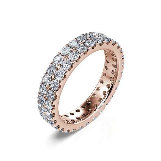 Dayane&nbsp;-&nbsp;Alliance diamant tour complet or rose #1