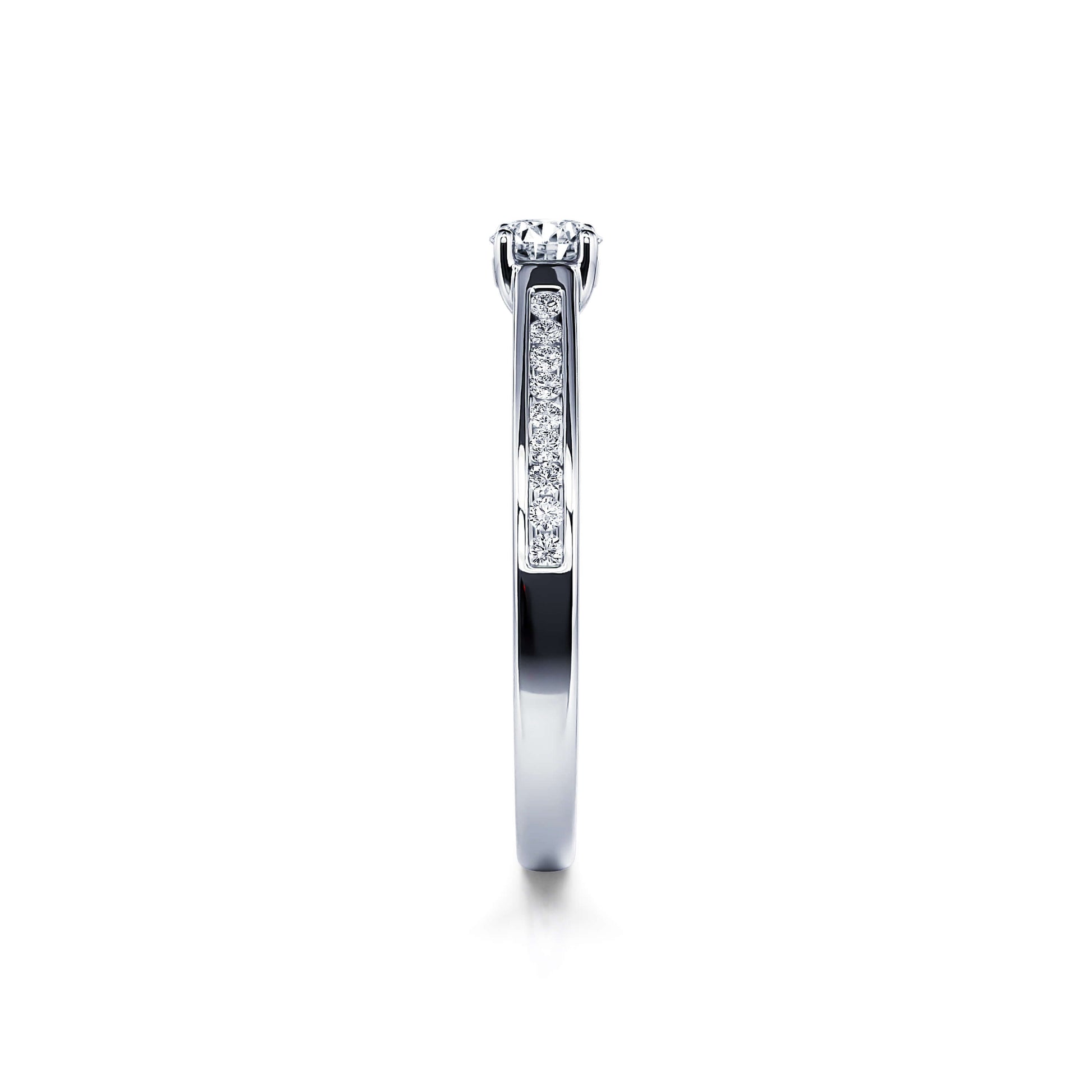 Solitaire diamant platine Dolores 4