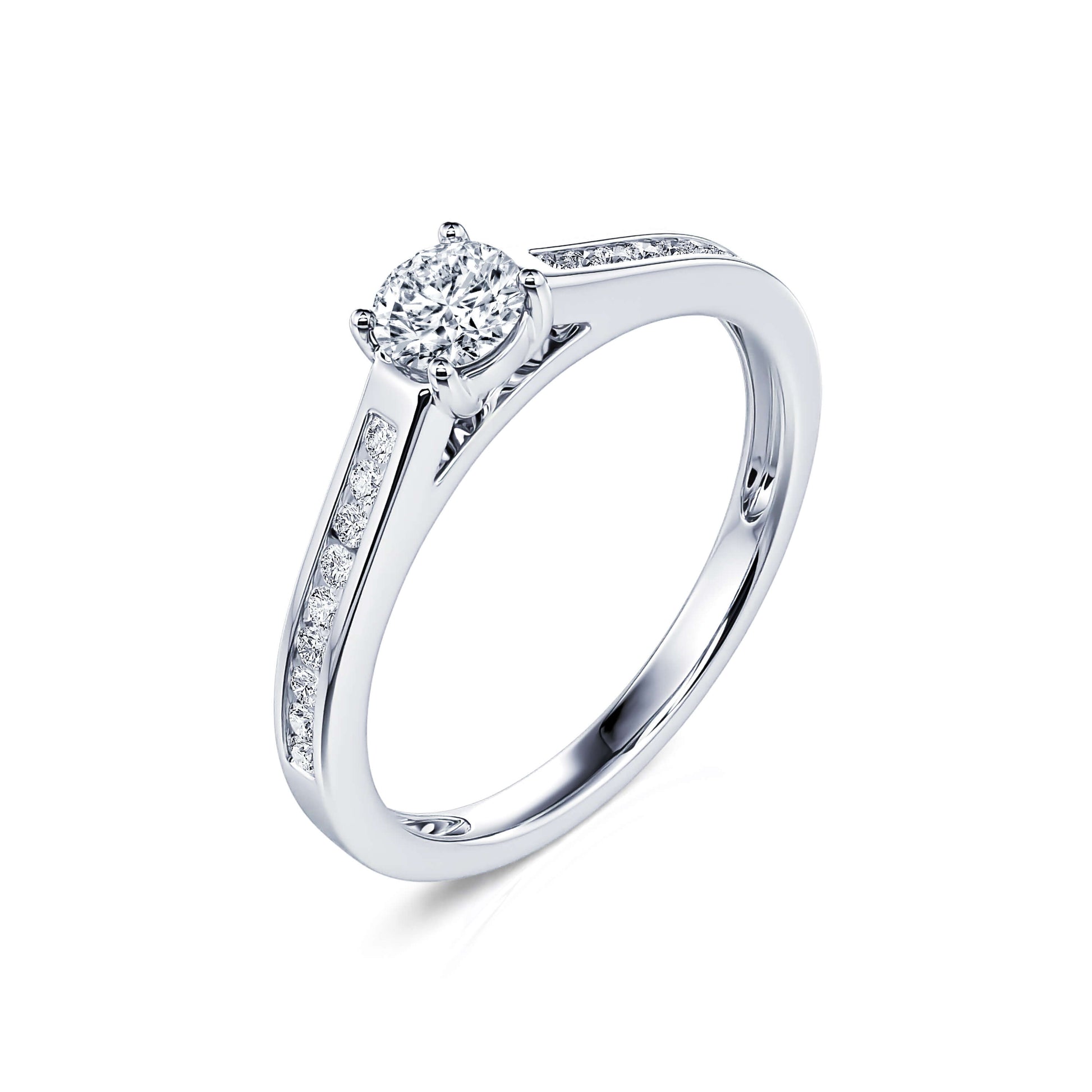 Solitaire diamant platine Dolores 3