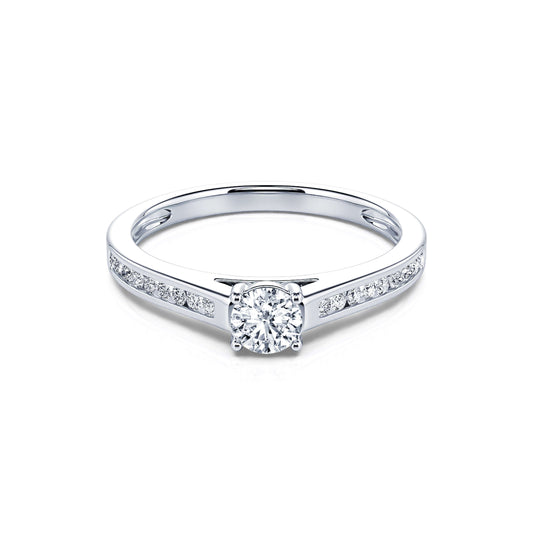 Dolores - Solitaire diamant platine #2