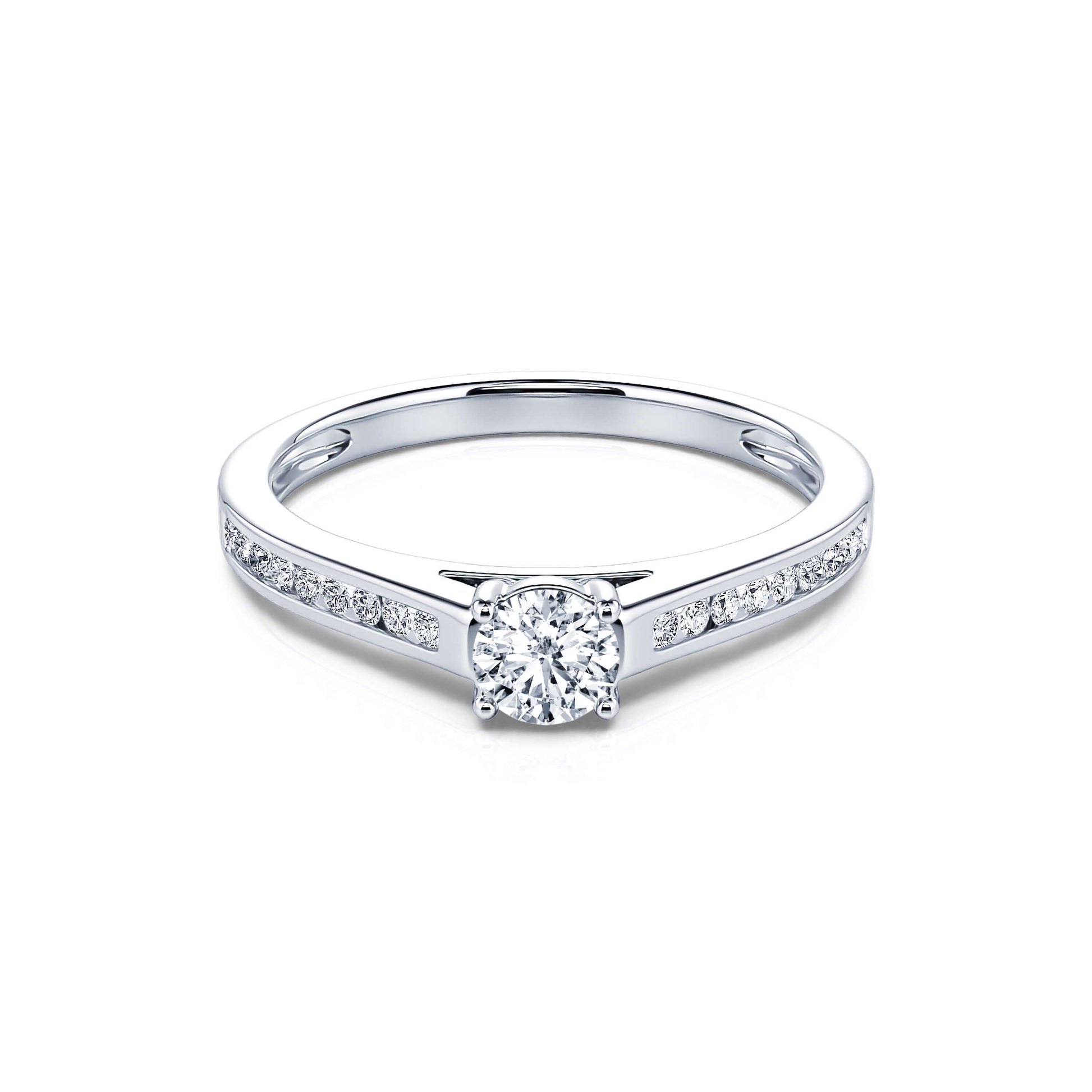 Solitaire diamant platine Dolores 2