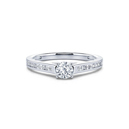 Dolores - Solitaire diamant platine #1