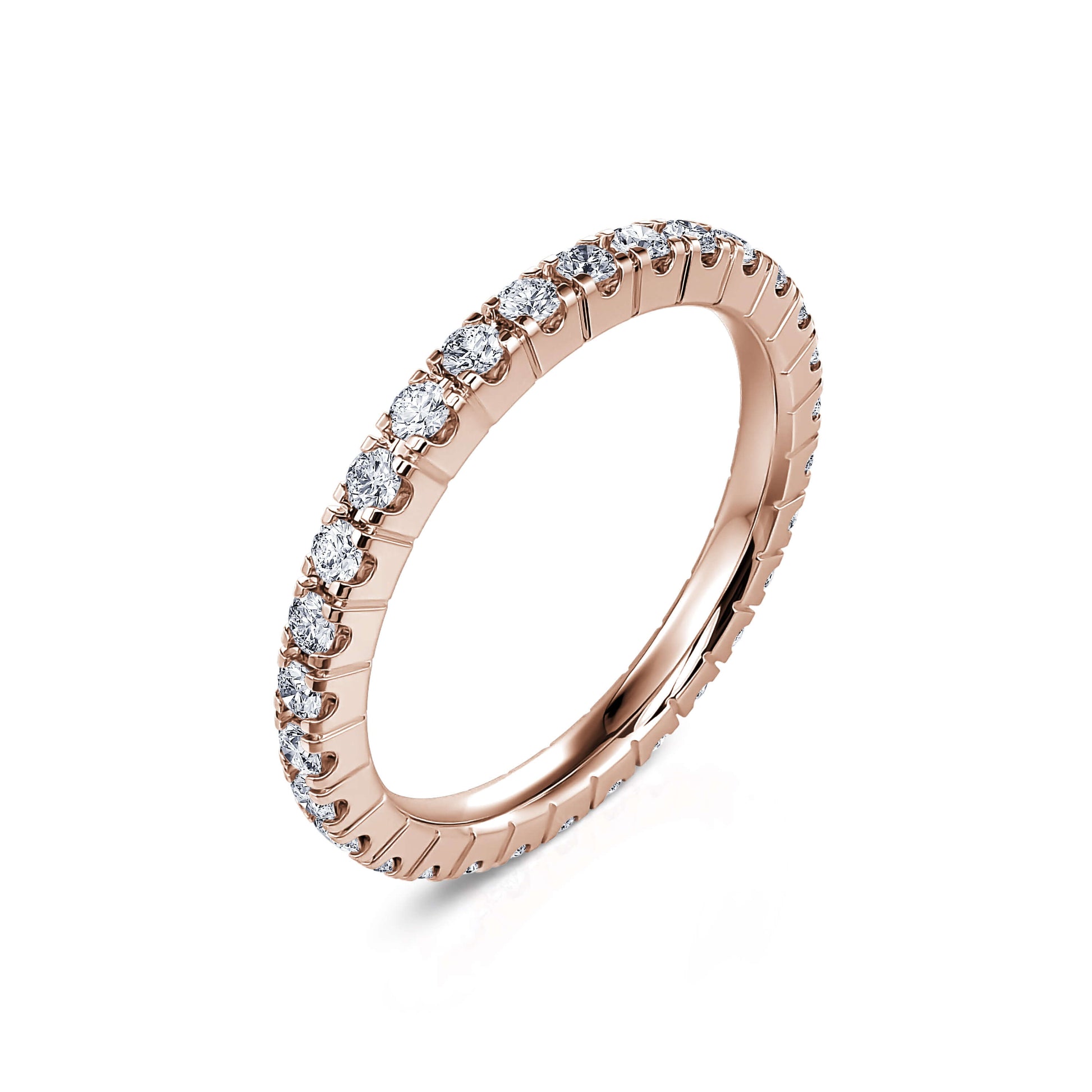 Tour complet diamant or rose  Éléa 1