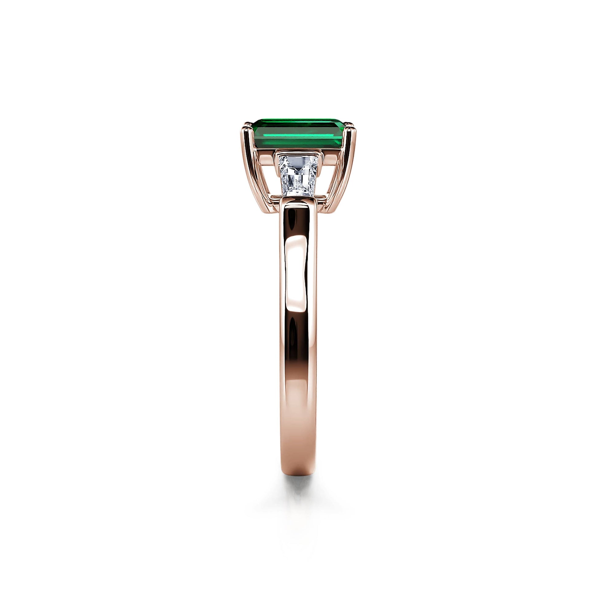 Bague solitaire taille émeraude 1,08 ct | Kaufmann de Suisse Bague solitaire taille émeraude 1,08 ct | Kaufmann de Suisse