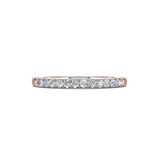 Elsa&nbsp;-&nbsp;Alliance demi tour or rose diamant #2