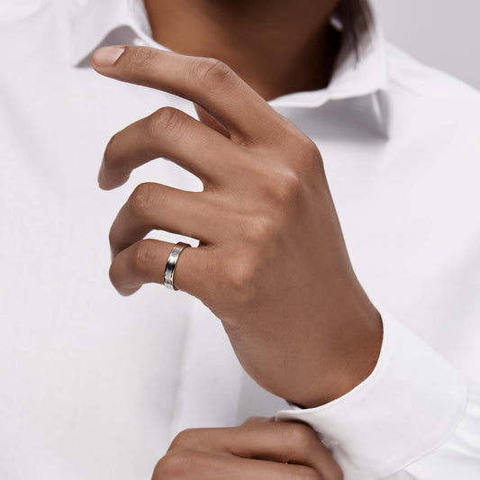 Espen - Alliance or blanc diamant rond #2