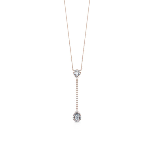 Fina&nbsp;-&nbsp;Collier diamant cravate or rose #2