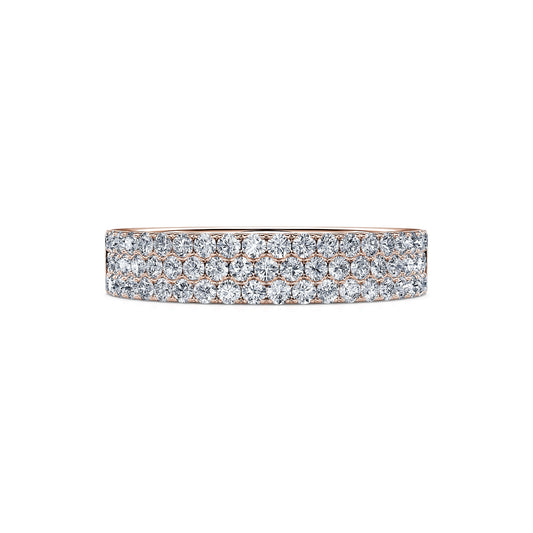 Gail&nbsp;-&nbsp;Alliance demi tour diamant or rose #2