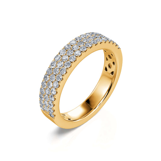 Gail&nbsp;-&nbsp;Alliance demi tour diamant or jaune #1