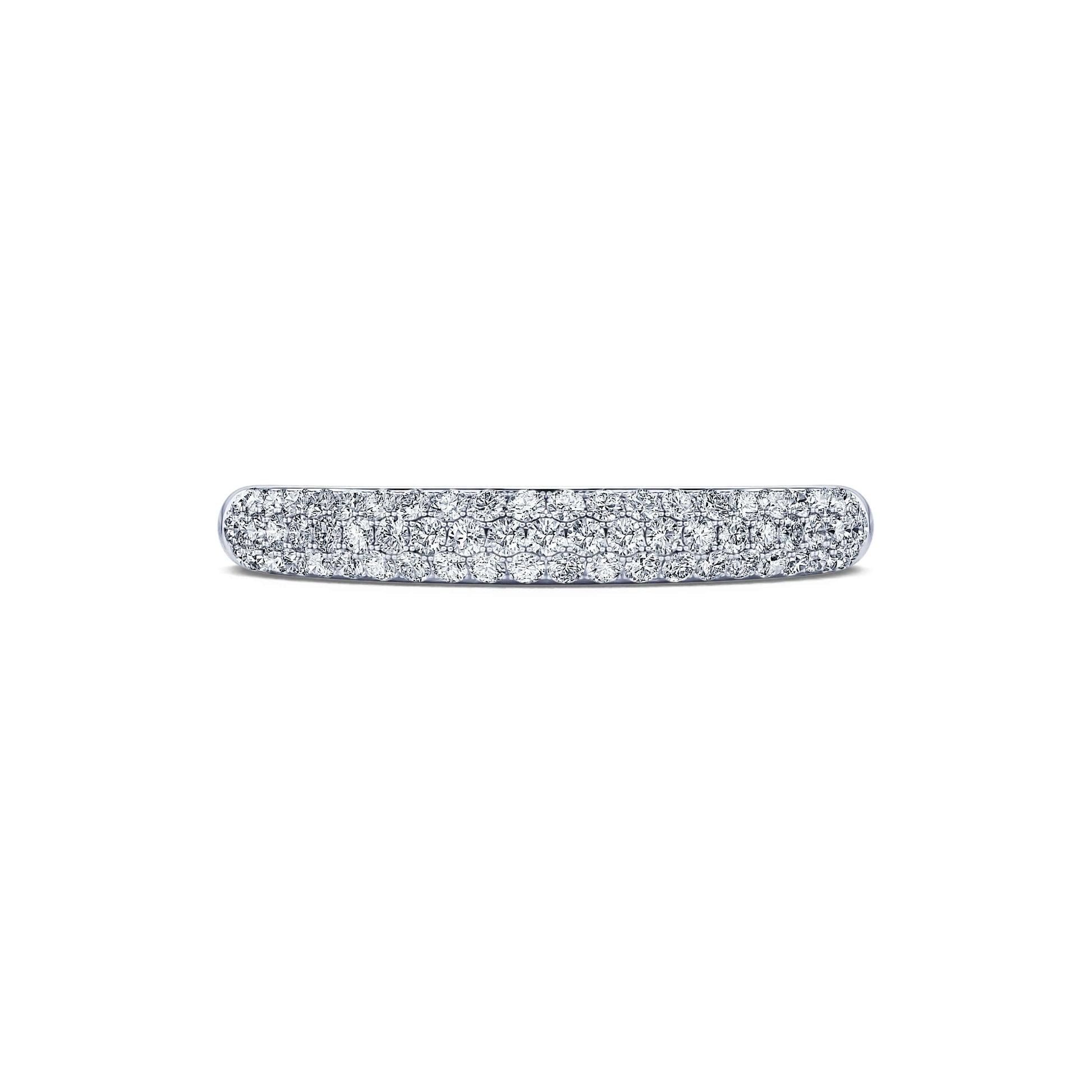 Alliance platine diamant pavé Gaité 2