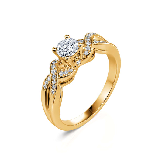 Garance&nbsp;-&nbsp;Solitaire diamant or jaune #2