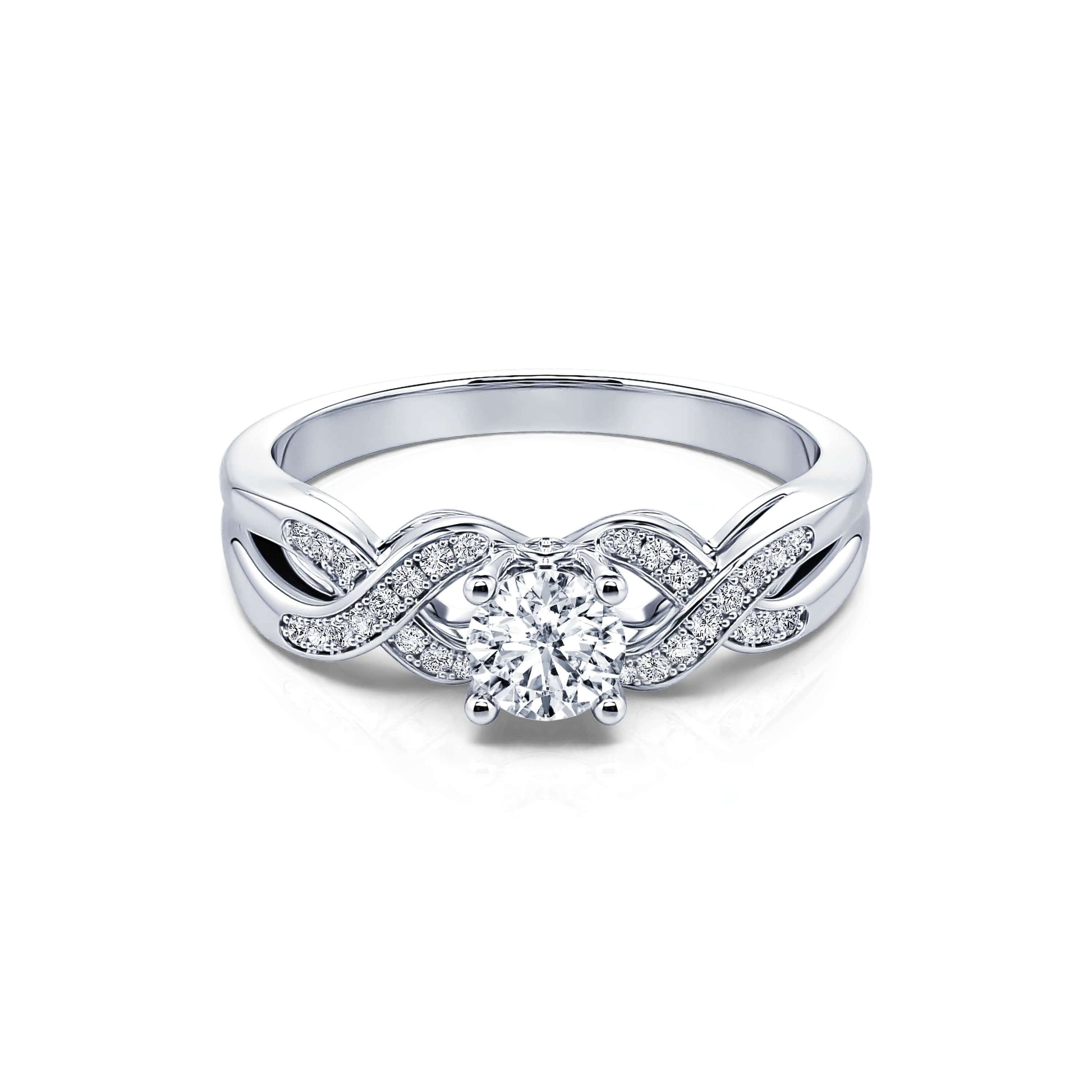 Solitaire diamant platine Garance 3