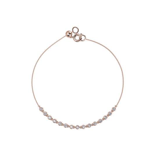 Gaya&nbsp;-&nbsp;Bracelet or blanc diamant serti clos  #2