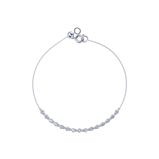 Gaya&nbsp;-&nbsp;Bracelet or blanc diamant serti clos  #2