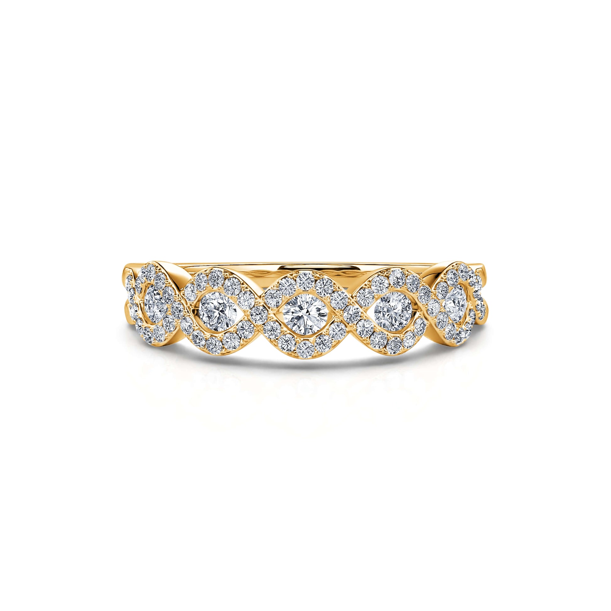 Alliance diamant or jaune Giordana 3