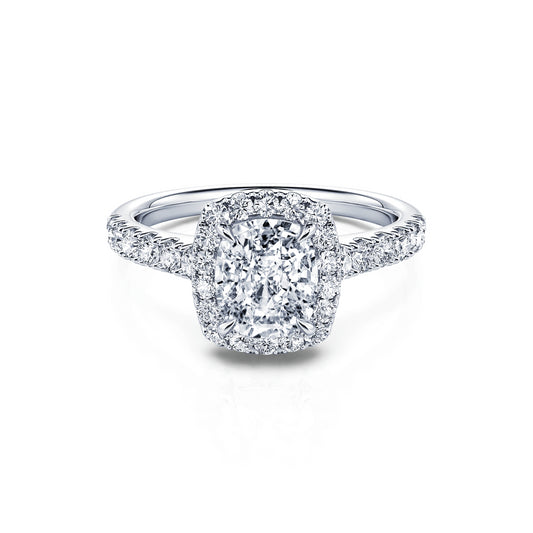 Grace Lab&nbsp;-&nbsp;Bague de fiançailles platine diamant de synthèse #1