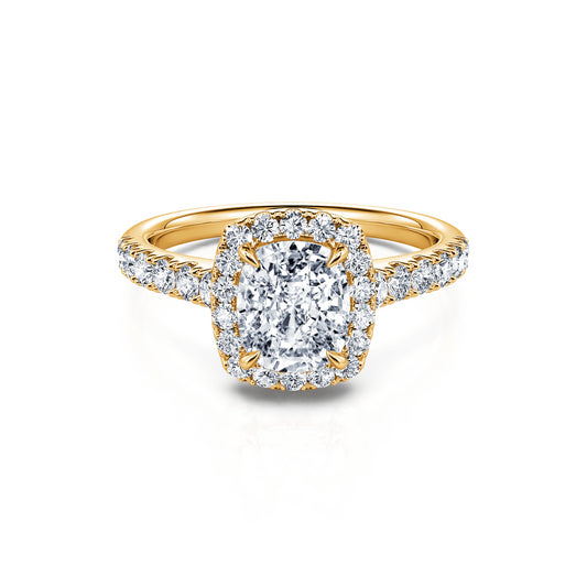 Grace Lab - Bague de fiançailles or jaune diamant de synthèse #1