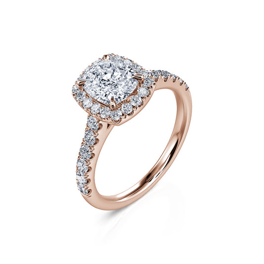 Grace Lab&nbsp;-&nbsp;Bague de fiançailles or rose diamant de synthèse #2