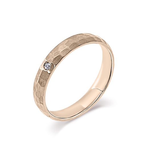 Henry - Alliance or rose diamant #1
