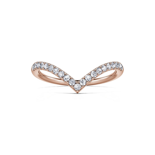 Hilma&nbsp;-&nbsp;Alliance demi tour diamant or rose #2