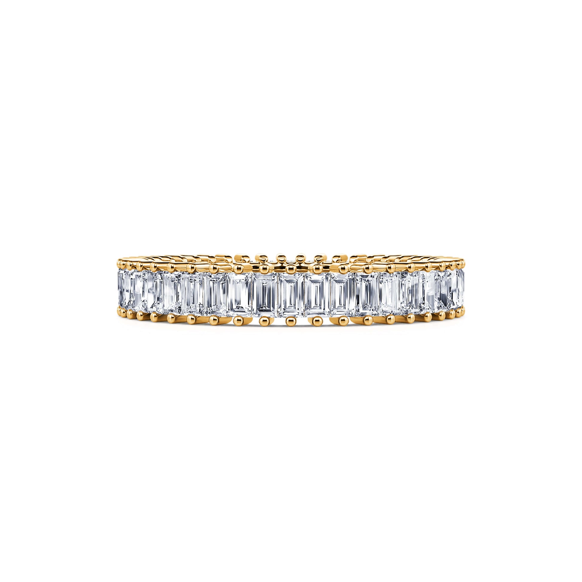 Tour complet diamant baguette or jaune Ima 2