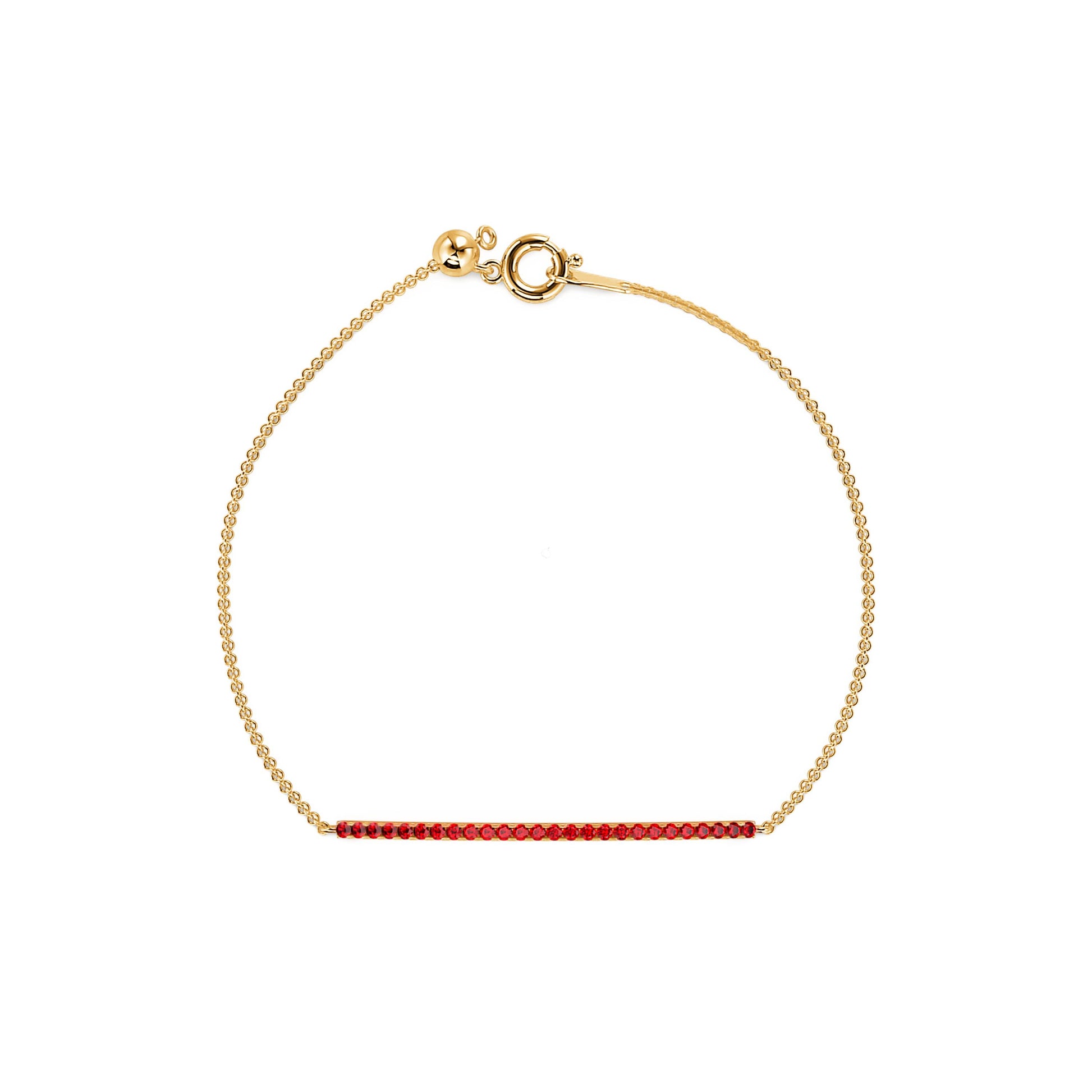 Bracelet or jaune rubis Isha Rubis 2