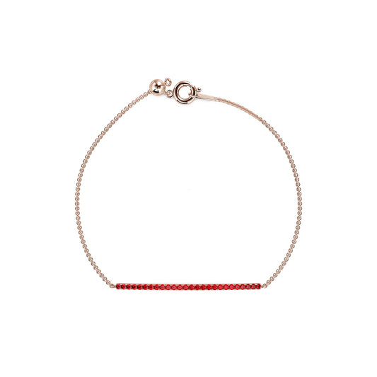 Isha Rubis - Bracelet or rose rubis #2