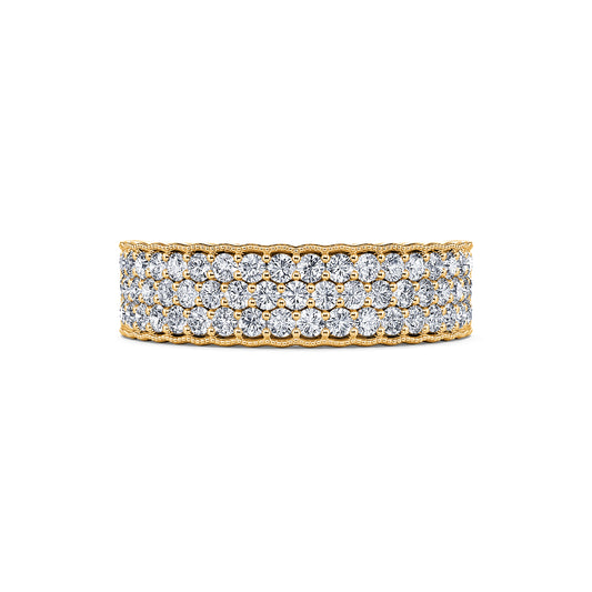Ivanna&nbsp;-&nbsp;Alliance pavé diamant or jaune #2