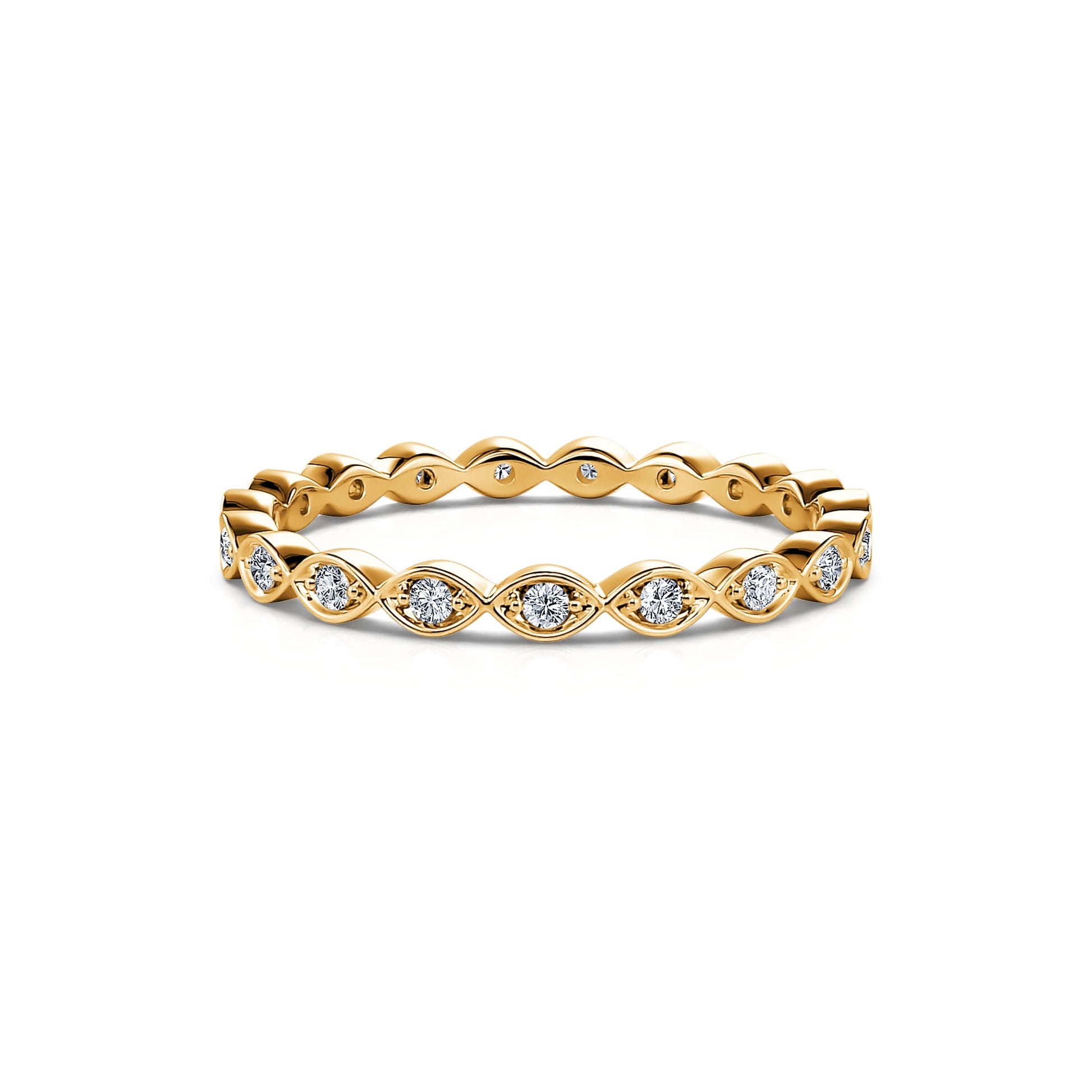Alliance diamant or jaune Ivey 3