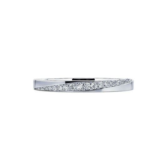 Jasmine&nbsp;-&nbsp;Alliance demi tour platine diamant #2