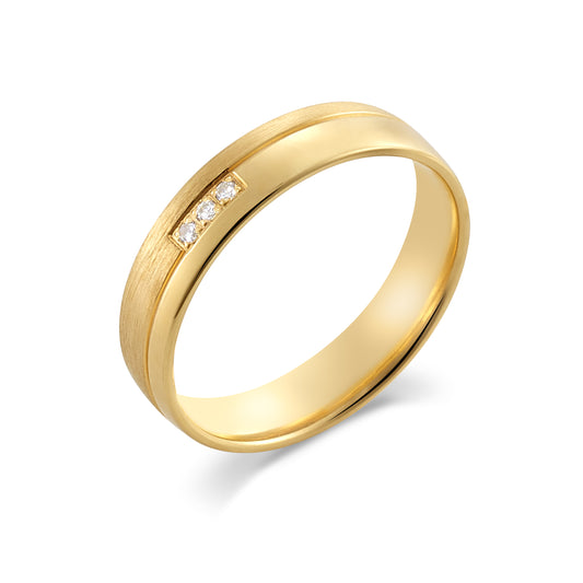 Jasper - Alliance or jaune et diamant #1