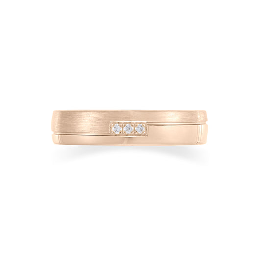 Jasper&nbsp;-&nbsp;Alliance or rose et diamant #2
