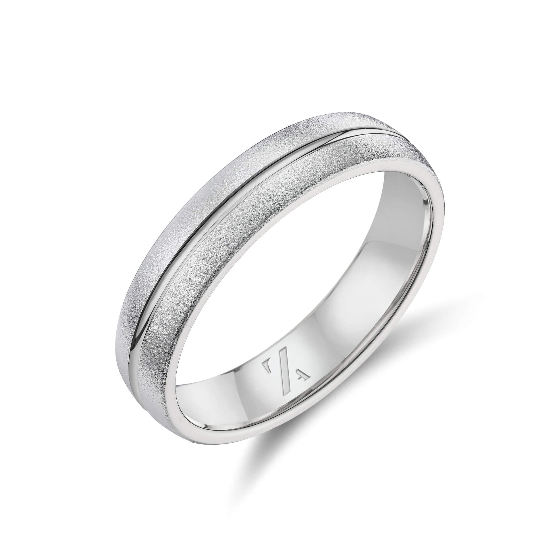 Alliance sablée or blanc Jax 1