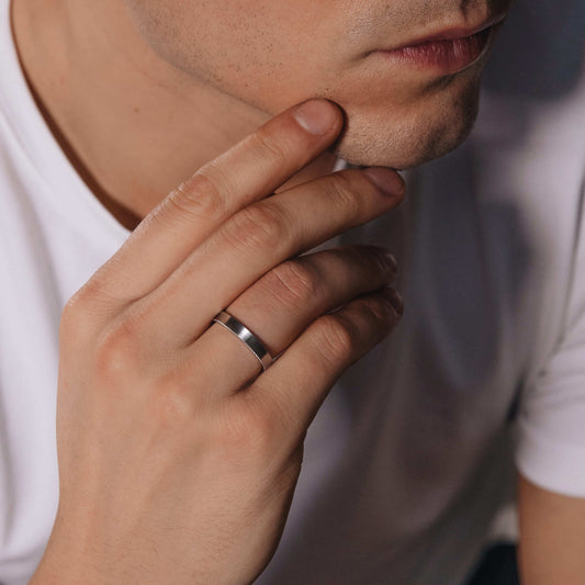 Jay - Alliance incurvée or blanc #2