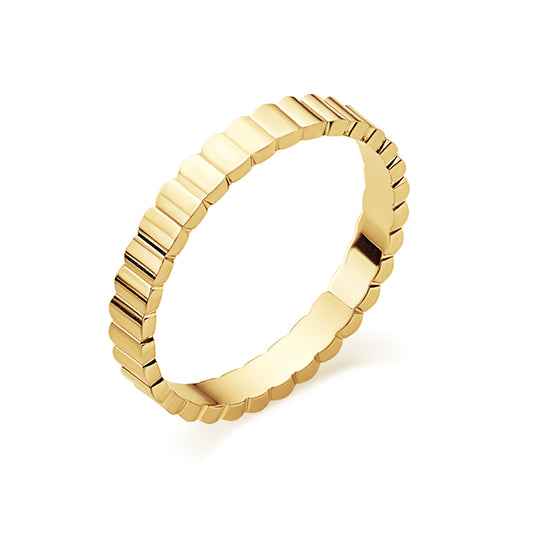 Jeff - Alliance guillochée or jaune #1