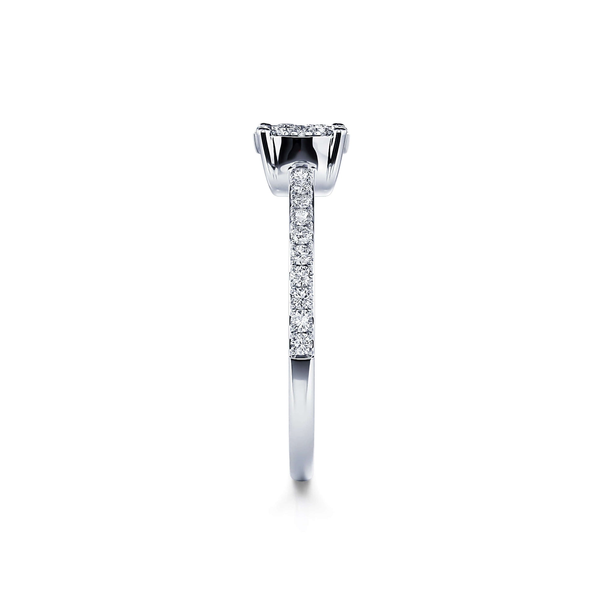 Bague de fiançailles platine diamant Jill 3
