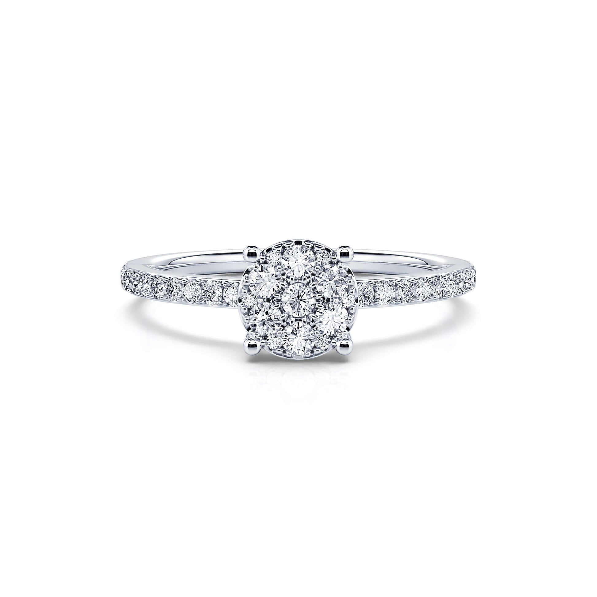 Bague de fiançailles platine diamant Jill 4