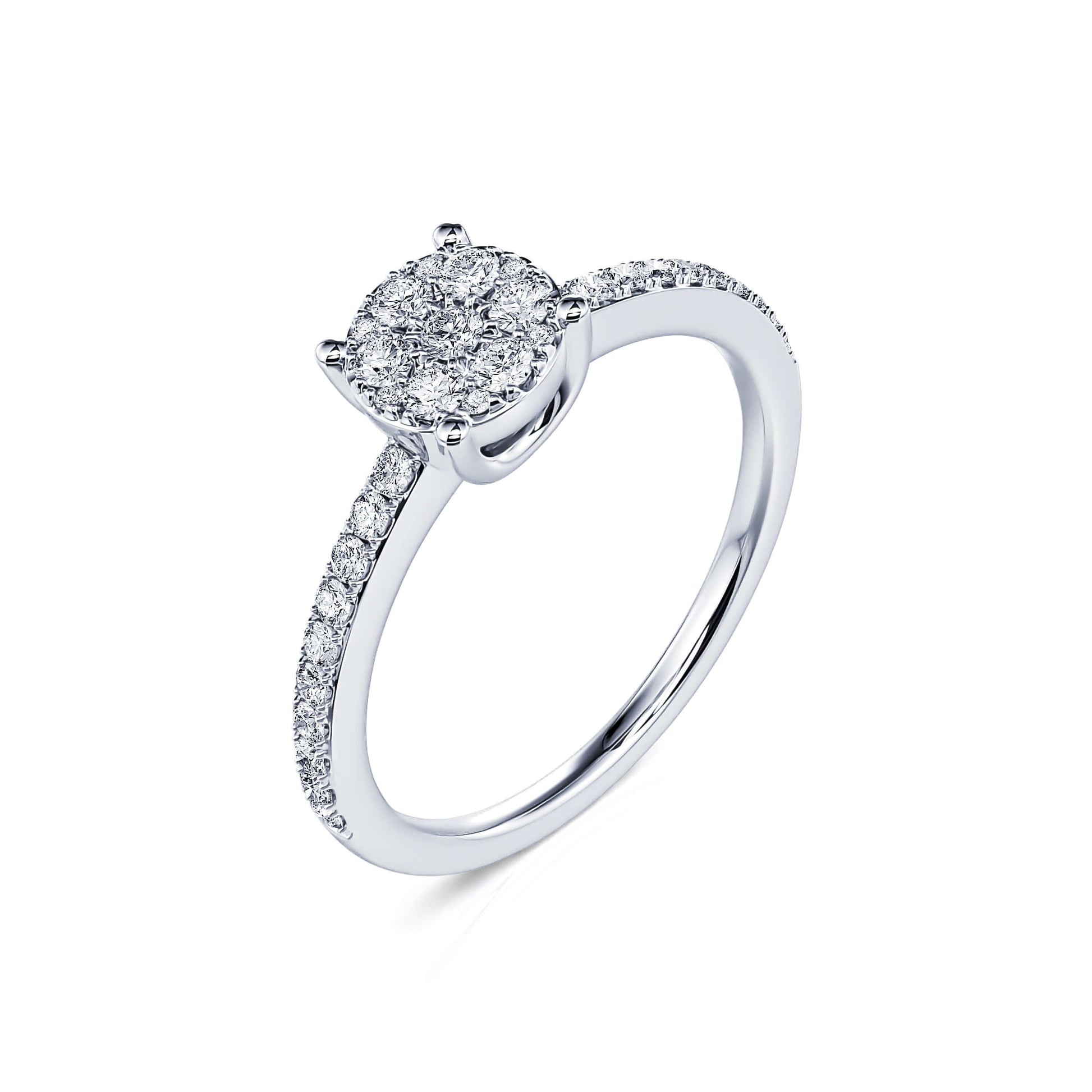 Bague de fiançailles platine diamant Jill 2
