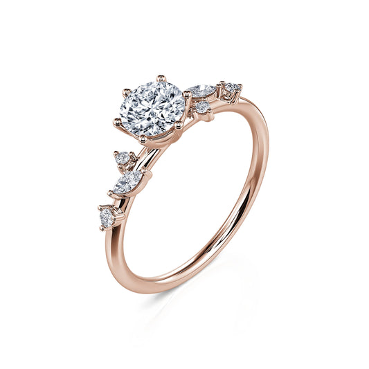 Joan&nbsp;-&nbsp;Bagues de fiançailles or rose diamants #2