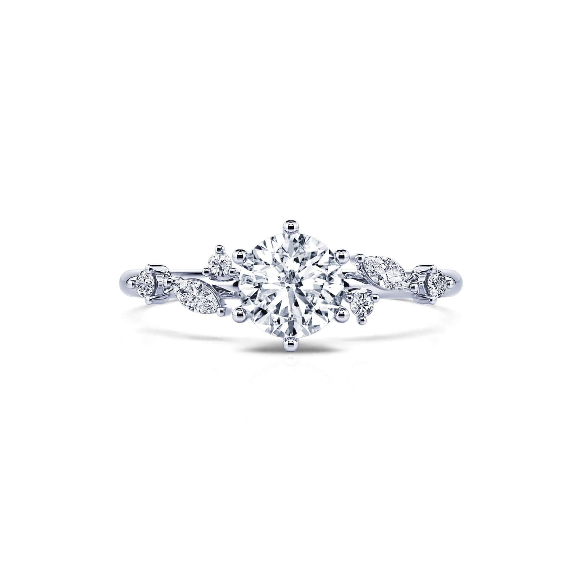 Bagues de fiançailles platine diamants Joan 1