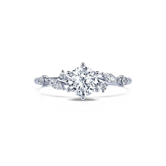 Joan&nbsp;-&nbsp;Bagues de fiançailles platine diamants #1