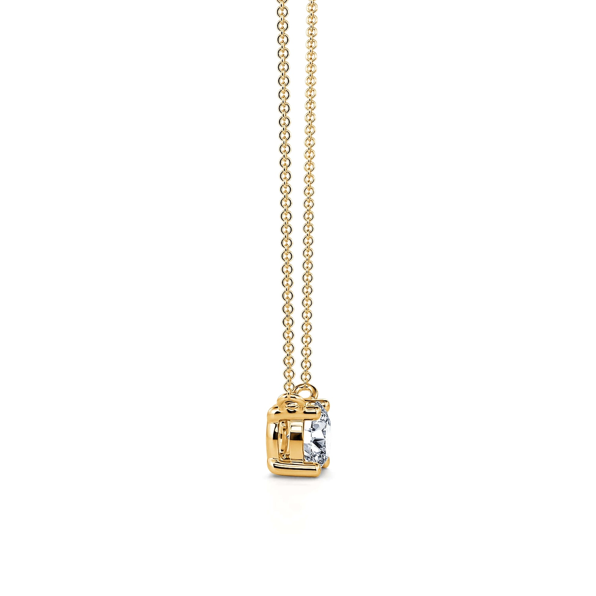 Collier solitaire diamant or jaune Joy M 3