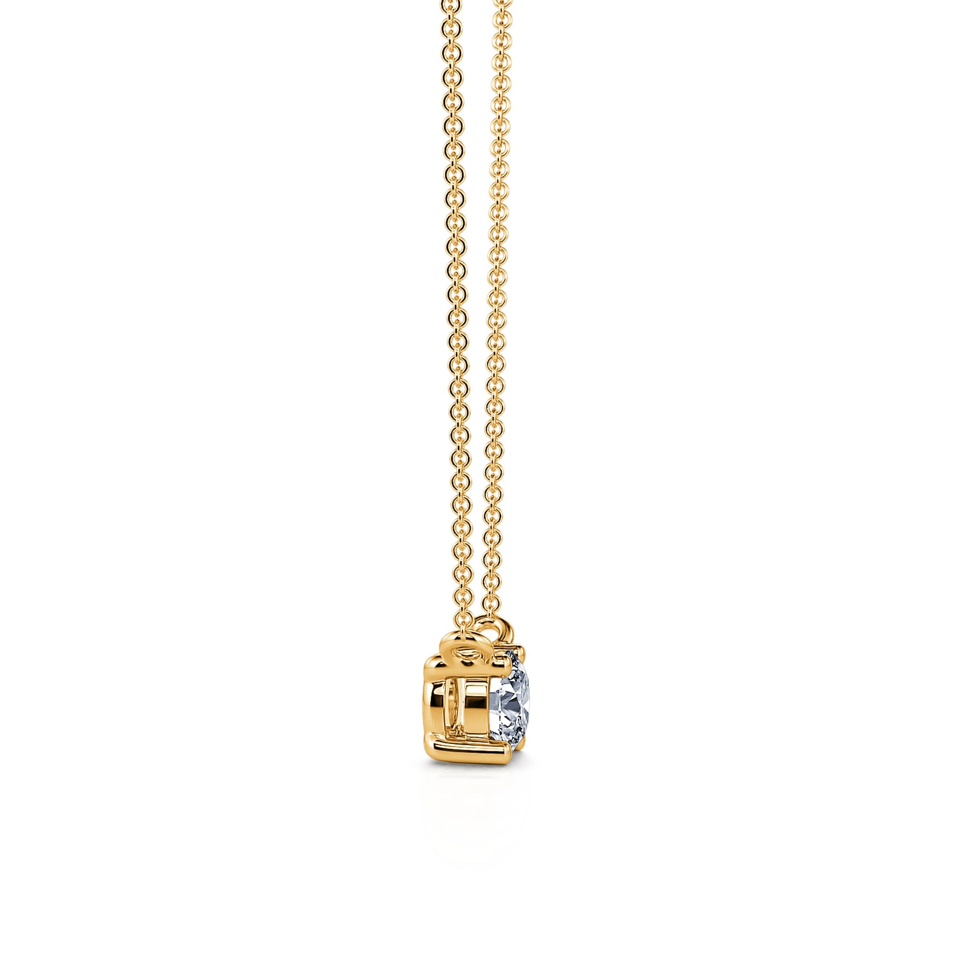 Collier solitaire diamant or jaune Joy S 3